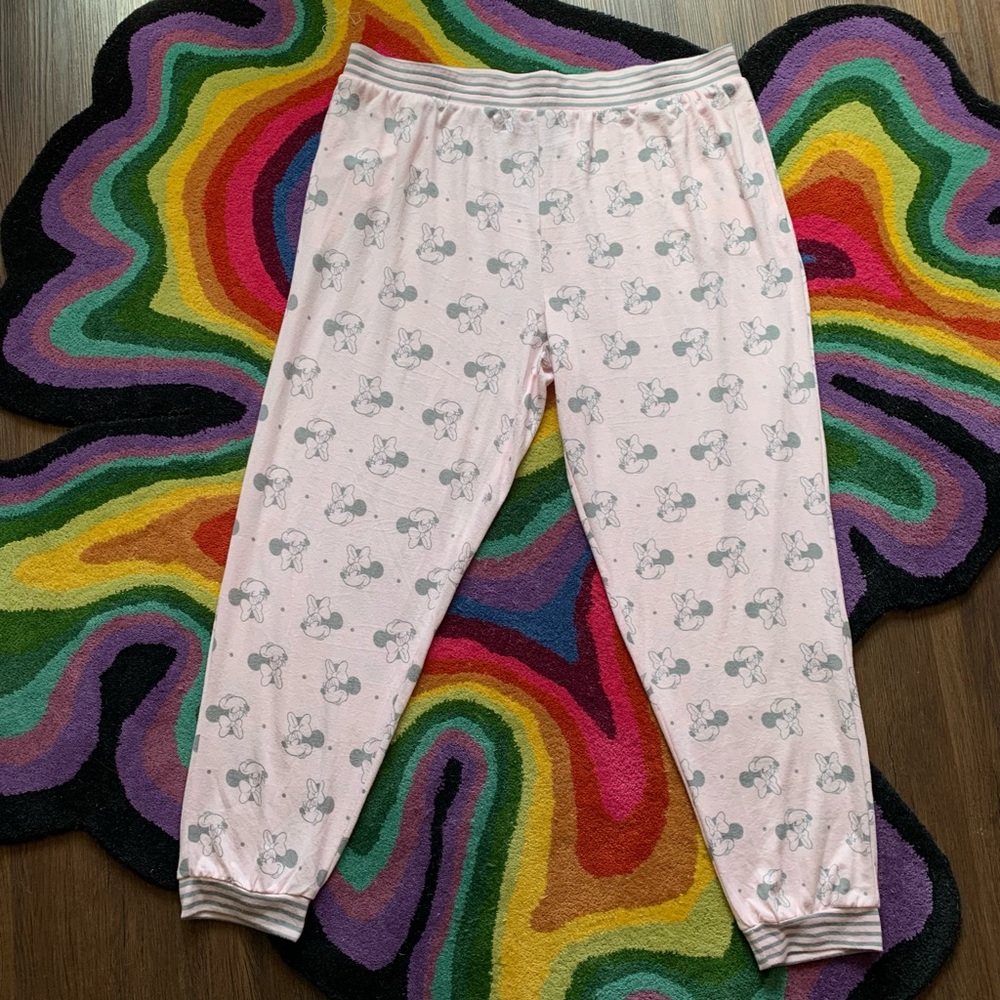 Super Soft Baby Pink Minnie Mouse Joggers